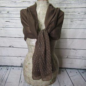 Bindya Brown Studded Scarf